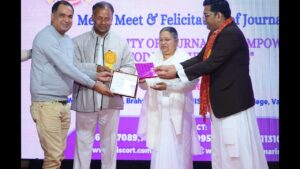 Sonu Tyagi, Founder of Go Spiritual & Approach Entertainment, Honored at Media Meet