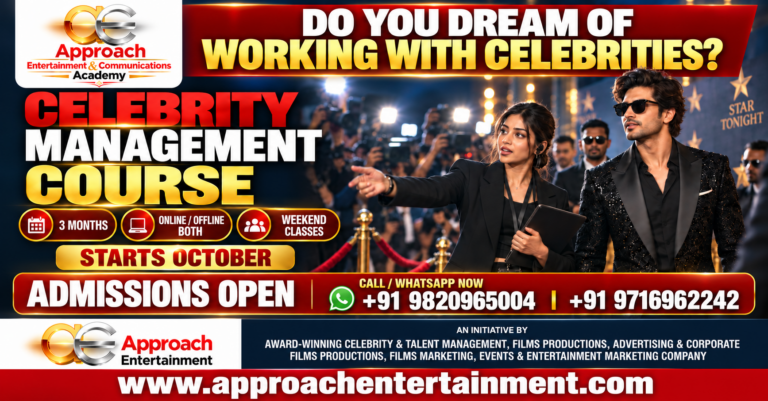 Do You Dream of Working with Celebrities? Join the 3-Month Celebrity Management Course