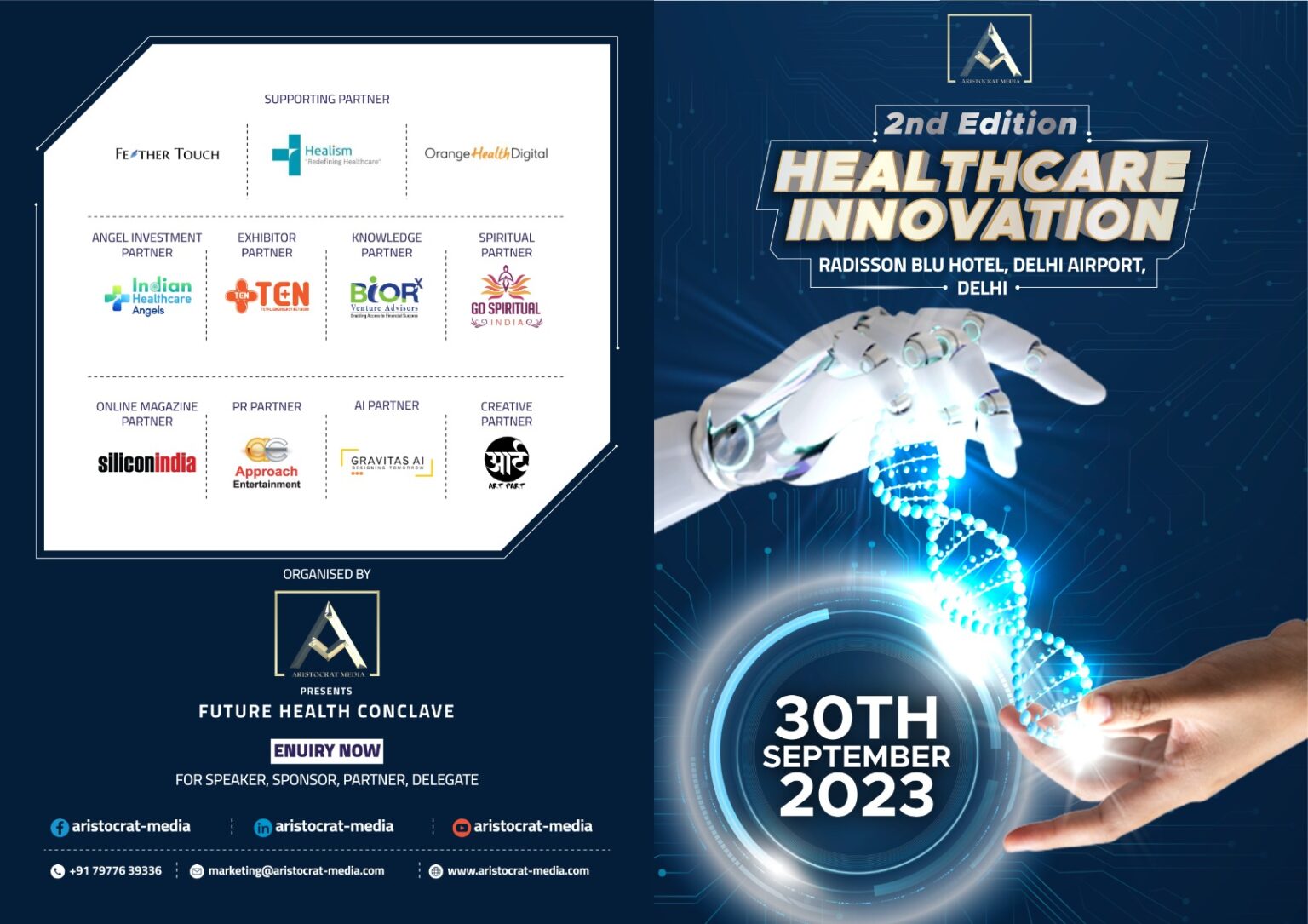 Approach Entertainment Joins Aristocrat Media for the 2nd Healthcare Innovation Conclave & Awards in New Delhi on September 30th